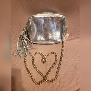 *SOLD* Victoria's Secret Silver Crossbody Bag